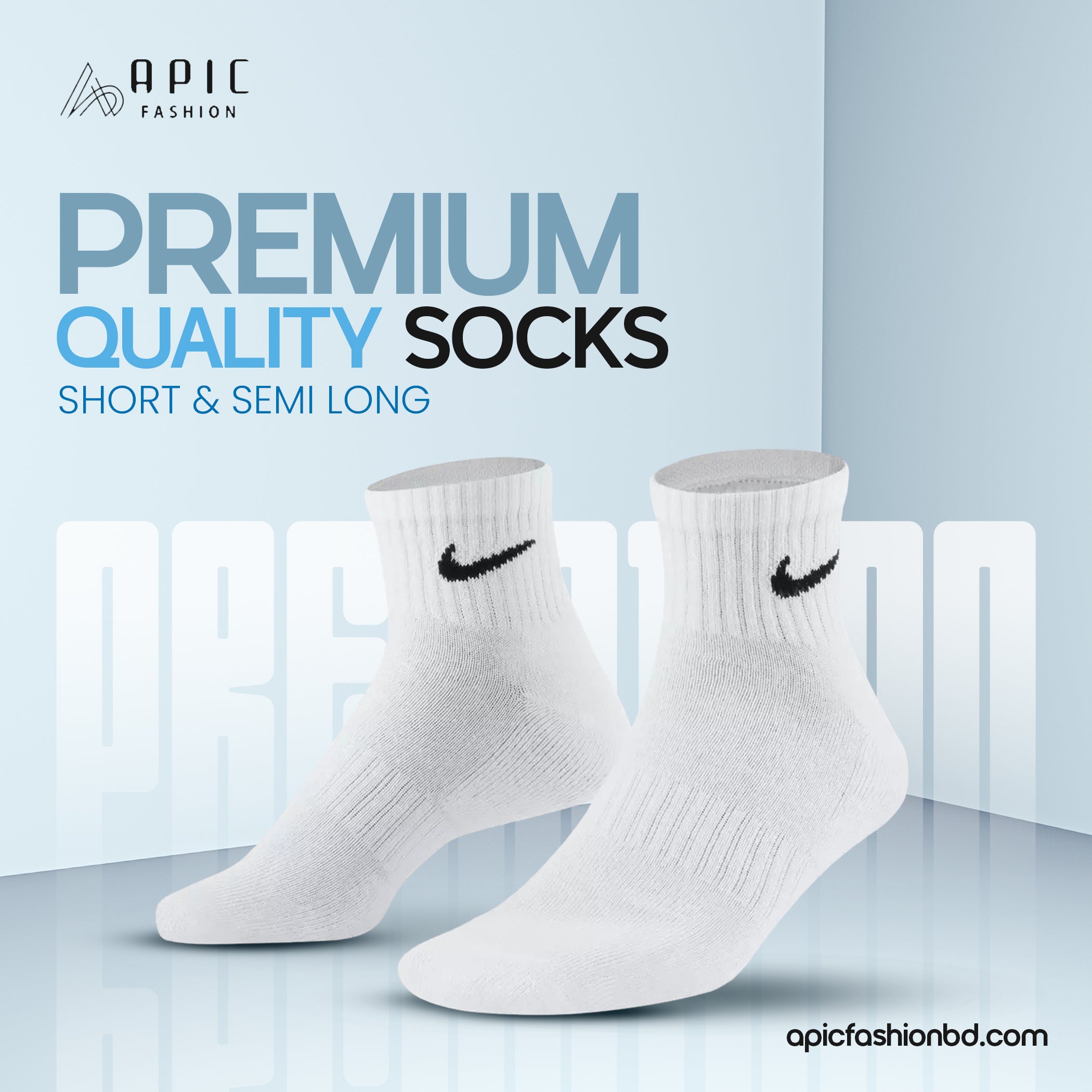 EVERYDAY PERFORMANCE MID CREW COTTON SOCKS  5 PAIR