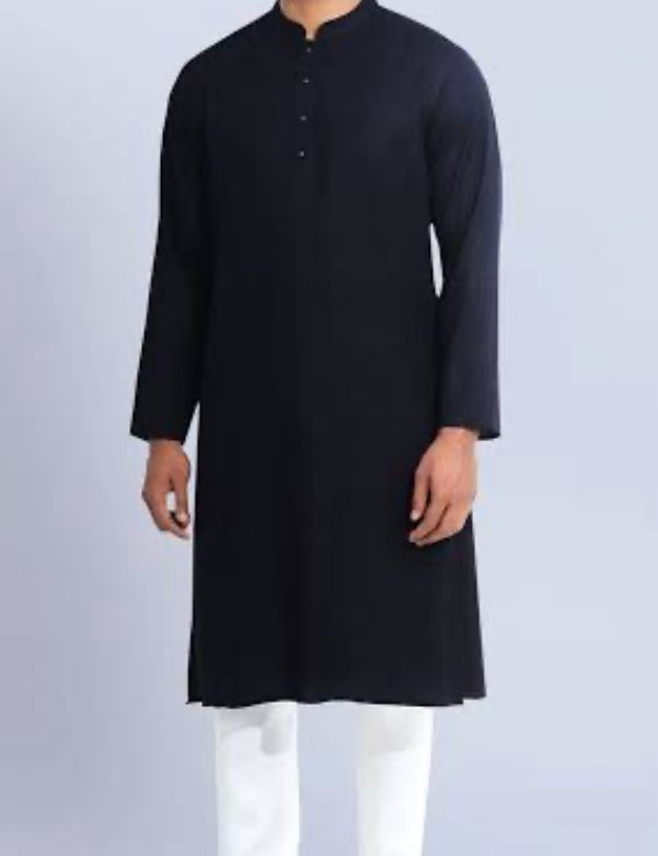 Man's Black Punjabi